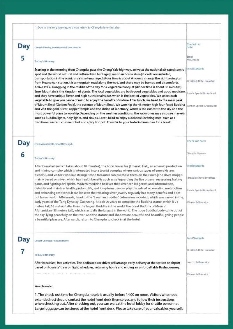 经典 九寨黄龙 峨眉乐山