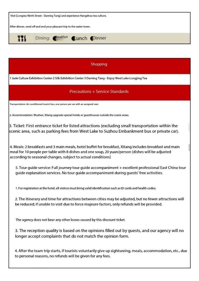 3-Day Tour of West Zha Nanxun Ancient Town and Xitang in Wuzhen Hangzhou China 乌镇