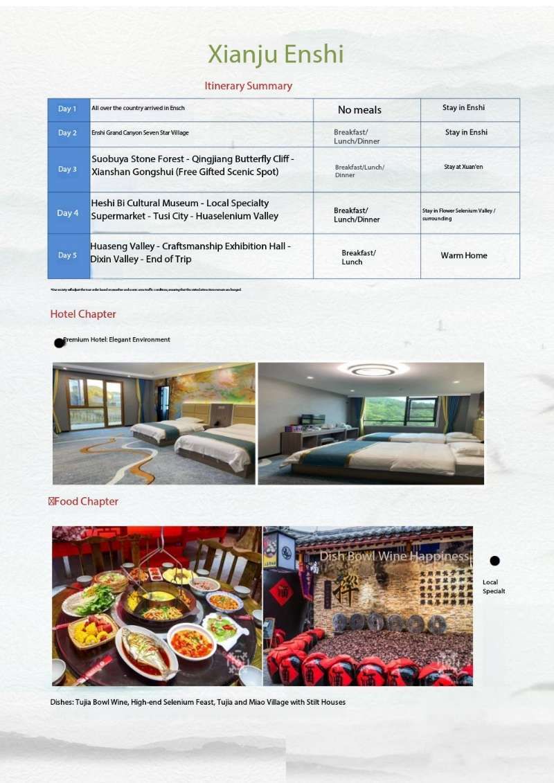 龙行恩施 湖北5日游